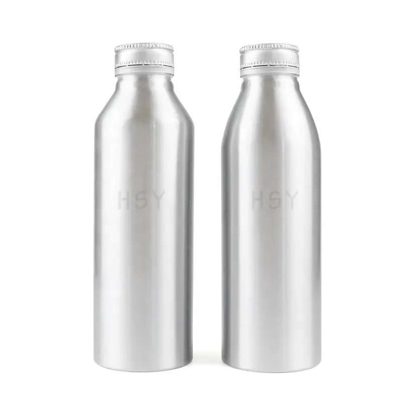 Bouteilles en aluminium réutilisables 300/500/1000ml bouteilles de boisson en aluminium Bouteilles d'eau de sport légères en aluminium