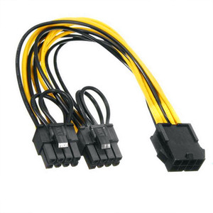 Adaptateur d'alimentation pour carte graphique, câble séparateur 8 broches vers double 8 broches pour alimentation de carte mère de jeu PC - Product Image 2