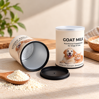 Emballage en poudre alimentaire de 500 g, tube en carton personnalisé, boîte en tube de papier pour poudre de protéines nutritionnelles