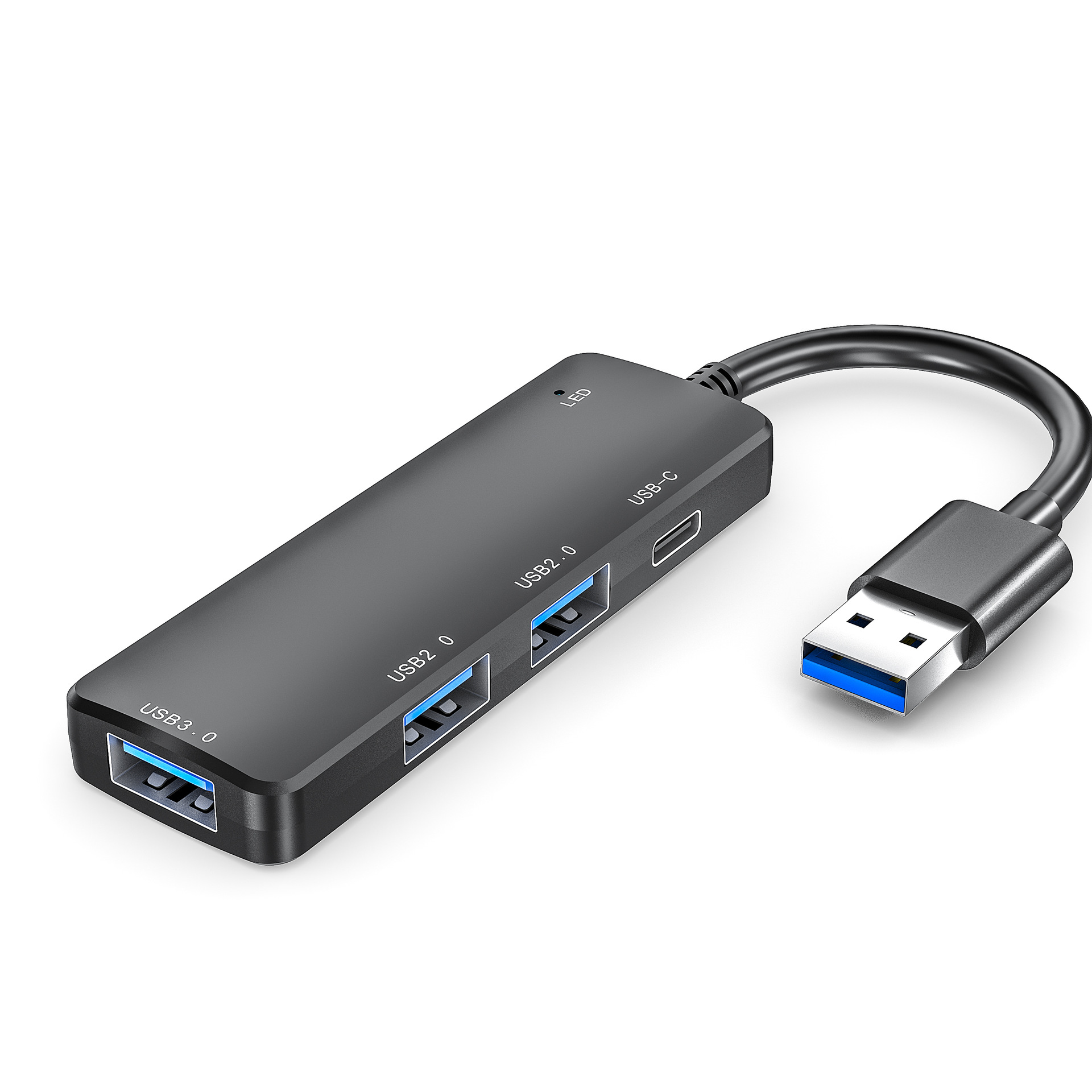 Hub USB 4 en 1 noir