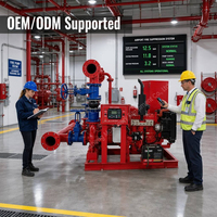 Conjunto de Bomba Contra Incendios de 45kW con Motor Eléctrico/Diésel, Horizontal, 400GPM, 150PSI, con Certificación CE, para Seguridad en Plantas Químicas e Impresión de Tinta