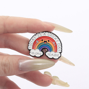 Sming Pins I WAS a RAINBOW Esmalte Pins Custom I DO Not CARE Broches Insignias de solapa Ropa Homosexualidad LGBT Joyería - Product Image 5