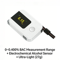 K1 2026 Alat Pemeriksa Alkohol untuk Penggunaan Pribadi Sensor MEMS Tanpa Kontak Breathalyzer Isi Ulang Penguji Alkohol