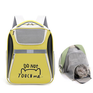 Sıcak satış moda kedi köpek açık taşıyıcı evcil hayvan çantası taşınabilir nefes kare evcil hayvan sırt çantası Oxford kumaş + PVC açık kapatma - Product Image 2