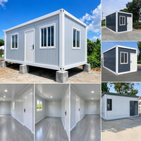 Maison modulaire préfabriquée SKYLINE à montage rapide, bâtiment portable à toit en pente pour bureau de chantier et logement des travailleurs