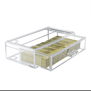 Caja de almacenamiento de maquillaje acrílico transparente, cajón superior, productos de belleza para el cuidado de la piel, acabado de escritorio, cosméticos, sala de estar adecuada - Product Image 3