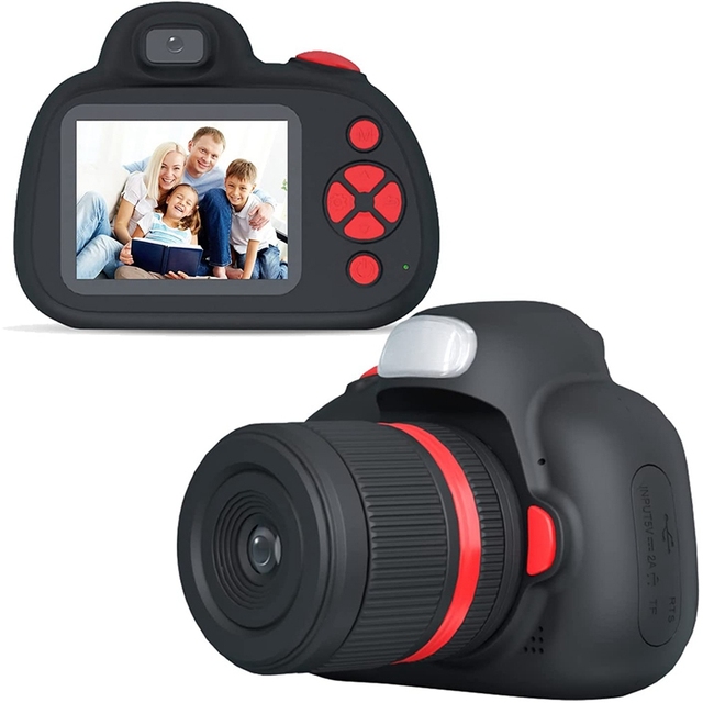 2023 New 2.4\" HD Screen Digital Camera Mini Cartoon Children's Gift Toy with MOS Imaging Sensor Compatible MicroSD Media Type