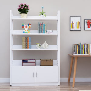 Libreria a 5 livelli <span class=keywords><strong>in</strong></span> metallo <span class=keywords><strong>bianco</strong></span> Infustrial <span class=keywords><strong>in</strong></span> <span class=keywords><strong>ferro</strong></span> <span class=keywords><strong>battuto</strong></span>, libreria di stoccaggio <span class=keywords><strong>in</strong></span> legno con struttura <span class=keywords><strong>in</strong></span> metallo - Product Image 4