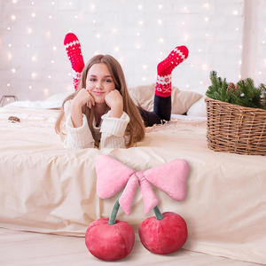 Almohada Decorativa con Lazo y Cerezas, Estilo Coqueta y Estético, Regalos Divertidos <span class=keywords><strong>para</strong></span> Adolescentes, <span class=keywords><strong>para</strong></span> Dormitorio, <span class=keywords><strong>Sala</strong></span> de Estar, Sofá o Cama - Product Image 5