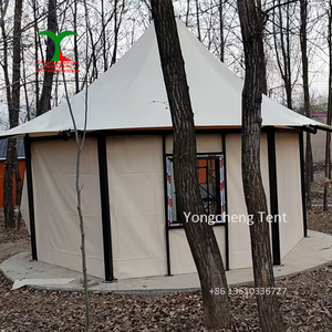 เต็นท์กันแดดกลางแจ้งแบบกันน้ำ PVC หรูหรา สำหรับตั้งแคมป์ โรงแรม บ้านพัก เต็นท์ซาฟารี/แกลมปิ้ง สำหรับขาย - Product Image 4