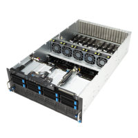 Serveur GPU 4U ESC8000A-E12, double EPYC 9004 Genoa, nœud 8 GPU, infrastructure de calcul pour l'apprentissage profond et l'IA, en stock