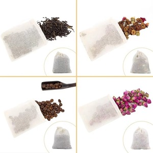 Bolsa de malla de algodón muselina reutilizable de alta calidad para café, especias, té, leche, frutos secos, aperitivos y como bolsa de regalo - Product Image 5