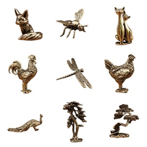Figuras Decorativas de Aleación de Zinc, Adornos <span class=keywords><strong>Pequeños</strong></span> de Venta Caliente, Animales de Dibujos Animados Creativos, Rostros Vintage Personalizados - Product Image 5