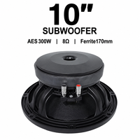 Haut-parleur de milieu de gamme LS HDW-1036 de 10 pouces, 600 W, bobine vocale de 65 mm, impédance de 8 ohms, construction métallique pour lecteurs de musique à son surround