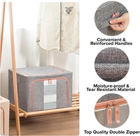 66L boîte de rangement en tissu Offre Spéciale pliable boîte de rangement pour vêtements boîte de rangement pliable pour la maison