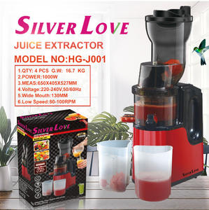 Extracteur de jus lent électrique domestique et commercial multifonctionnel entièrement automatique avec séparateur de pulpe pour gingembre - Product Image 1