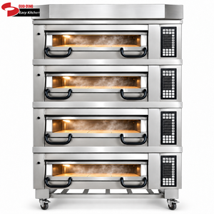 <span class=keywords><strong>Forno</strong></span> <span class=keywords><strong>per</strong></span> <span class=keywords><strong>Pizza</strong></span> a Gas ed Elettrico Certificato CE ETL, 3-4 Piani, 6-9-12-16 Teglie, <span class=keywords><strong>con</strong></span> Base in <span class=keywords><strong>Pietra</strong></span> e Funzione Vapore <span class=keywords><strong>per</strong></span> Panetterie, Hotel e Ristoranti - Product Image 1