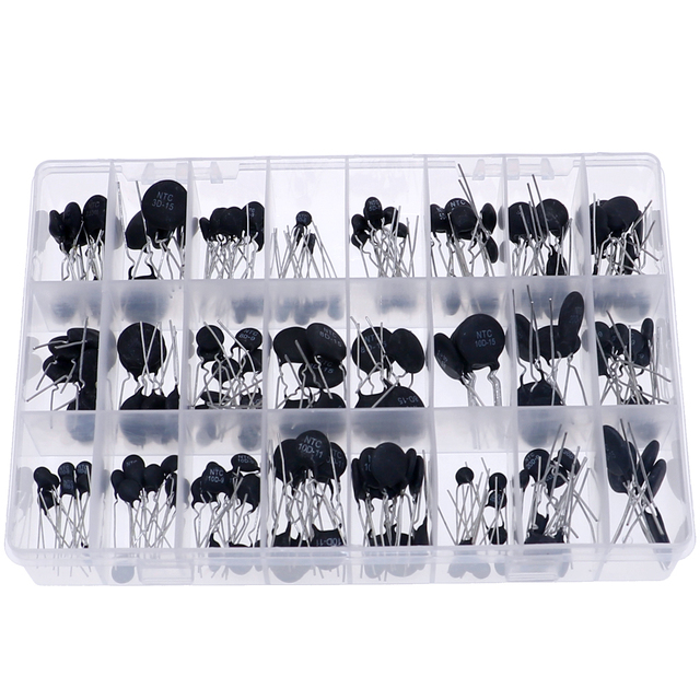 22 Types 200 Models 2.5D-11/5D-7/10D-9/16D-9/47D-15 Negative-Temperature NTC Thermistor Kit with -40 to 200A Resistance