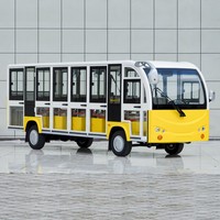 Mini-bus électrique à batterie pour aéroport, prix de gros, 11/8 places, sièges fermés pour visites touristiques, en vente