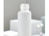 Flacon pulvérisateur en verre givré de 4 oz (50 ml) avec bouchon à vis et marquage à chaud pour parfum, brume fine