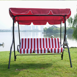Modern Outdoor Patio Furniture <strong>Garden</strong> <strong>Swing</strong> Sets Beach Metal Wrought Iron <strong>Swings</strong> 3 Seater <strong>Bench</strong> <strong>Swing</strong> Cushion Waterproof - Product Image 3