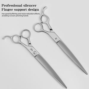 Huisdierverzorging Rechte Schaar 7,5 Inch JP VG10 Staal Scherpe Knipschaar voor Professionele Trimmer Dik Haar Knippen Student - Product Image 4