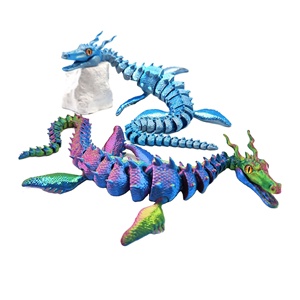 Dragón Marino Impreso en 3D, Articulado y Móvil, Material PLA, Ideal para Juguetes Infantiles, Regalos y Adornos de Escritorio, Gran Venta - Product Image 1