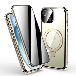 <span class=keywords><strong>Coque</strong></span> Magnétique de Luxe en Métal 360 Degrés Entièrement Englobante avec Verre HD et Alliage d'Aluminium Premium pour iPhones 14-17 <span class=keywords><strong>Pro</strong></span> - Product Image 6