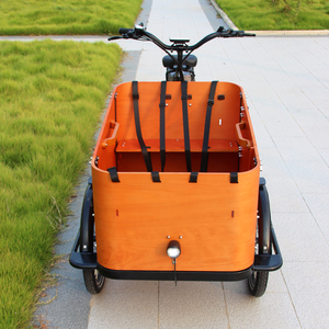 Holland Bakfiets, vélo cargo électrique à 3 roues, moto/tricycle à pédales avec <span class=keywords><strong>porte</strong></span> latérale, <span class=keywords><strong>meilleur</strong></span> prix CE - Product Image 4