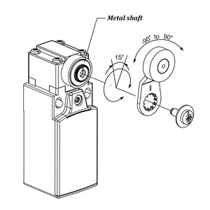 Interruptores Originales XCKN2121P20C, Sensor de Presión de Aire para Interruptor de Límite de Recorrido de Puerta de Gabinete, XCKN IP65 Resistente al Polvo - Product Image 1