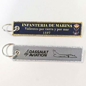 Porte-clés en tissu personnalisés avec logo brodé en gros / Porte-clés promotionnels pour entreprises - Product Image 3