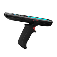 Escáner de código de barras Android 10 4G LTE resistente, empuñadura de pistola, ordenador móvil de mano, pantalla táctil de 4 ", lector de código 1D 2D, WiFi, GPS