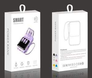 แผงโซลาร์เซลล์<span class=keywords><strong>ชาร์จ</strong></span>แบตสำรองพกพา 30000mAh รุ่นใหม่ 2026 พร้อมจอแสดงผล LED 22.5W พร้อมสาย<span class=keywords><strong>ชาร์จ</strong></span> 4 เส้น - Product Image 3