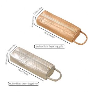 Wholesale Quilted <b>Hair</b> <b>Dryer</b> <b>Bag</b> Waterproof Travel Case Attachments Wide Opening Handheld Carry Pouch - Product Image 3