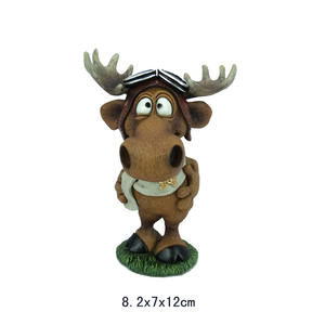 Ferme bibelots humour cerf statue ELK résine ornement renne figurines résine artisanat pour enfants cadeau <span class=keywords><strong>d</strong></span>écor à la maison - Product Image 6