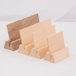 Base de Calendario de Madera de Haya, Soporte de Escritorio de Madera Maciza de 10 cm, 15 cm, 18 cm, 21 cm, Soporte para Calendario de Mesa, Exhibidor Creativo de Tarjetas de Visita - Product Image 1
