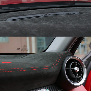 Cubierta de salpicadero en REAL <span class=keywords><strong>Alcantara</strong></span> <span class=keywords><strong>para</strong></span> Alfa Romeo Stelvio 2018-2020 accesorios de <span class=keywords><strong>coche</strong></span> modificación Interior Kit tapicería - Product Image 4