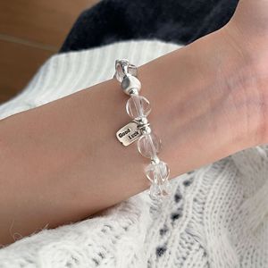 สร้อยข้อมือคริสตัลสีขาว S925 เงินแท้ พร้อมจี้นำโชค สำหรับทุกเพศ ใส่ได้ทุกวัน - Product Image 2