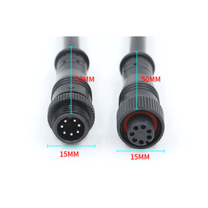 ขั้วต่อสายไฟแบบกำหนดเอง Pcb M8 M12 OEM ตัวผู้ ตัวเมีย โลหะ 3 4 8 12 ขา สายเคเบิล Pcb กันน้ำ ขั้วต่อ M12 - Product Image 5