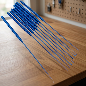Ensemble de crochets micro-chirurgicaux en titane bleu 21 cm, manuels, classe I, certifiés CE pour utilisation en salle d'opération - Product Image 2