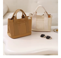 Sac fourre-tout en toile imprimé sur mesure, organisateur multi-compartiments, poche avant, taille et couleur personnalisables, plusieurs options de poignées