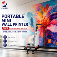 Mesin Cetak Dinding 3D Mini Portabel 30KG Vertikal dengan Printhead XP600 I1600 I3200 untuk Mural Kustom