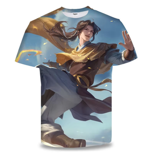 Logo personnalisé Nylon 100% Polyester Sublimation 3D ou T-shirt <span class=keywords><strong>anime</strong></span> manches courtes imprimé numériquement pour garçons et filles - Product Image 4