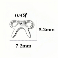 Thorrk ASTM-F136 Titanium Bow Tie CZ Top Flat Back Labret Butterfly Stud Internal Thread Ear Cartilage Helix Piercing Jewelry