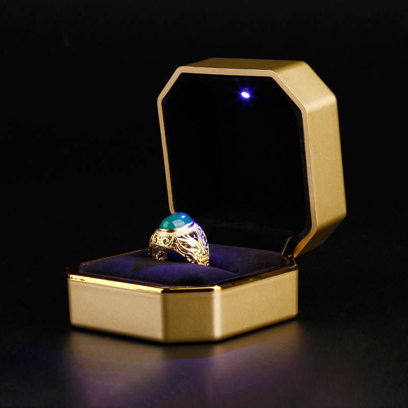Gold ring box