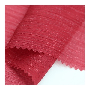 Tissu 100% Polyester à imprimés, mousseline de soie, polycouleur argent, or et métallique, étoffe en mousseline de soie brillante et scintillante - Product Image 4