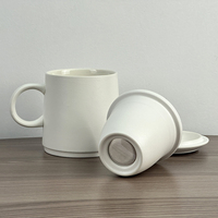 Tasses en céramique personnalisées avec logo 375 ml, tasse à expresso, cadeau, tasse à thé, mug avec infuseur à thé, poignée, tasse à café en céramique, tasse à thé chinoise