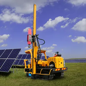 Rodovia Pile Driver máquina, pilha hidráulica solar motorista batendo machinebor solar fazenda/