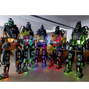 Disfraz <span class=keywords><strong>de</strong></span> <span class=keywords><strong>Robot</strong></span> LED para Caminar sobre Zancos, Disfraz <span class=keywords><strong>de</strong></span> <span class=keywords><strong>Robot</strong></span> para Carnaval y Cosplay, Disfraz <span class=keywords><strong>de</strong></span> Actuación con LED <span class=keywords><strong>de</strong></span> Colores en Venta - Product Image 6