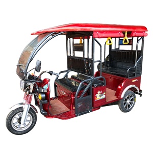 <span class=keywords><strong>Tricycle</strong></span> électrique motorisé <span class=keywords><strong>d</strong></span>'<span class=keywords><strong>occasion</strong></span> pour adultes F6 / e-rickshaw avec 4 sièges passagers, carrosserie ouverte, grand pare-brise - Product Image 1